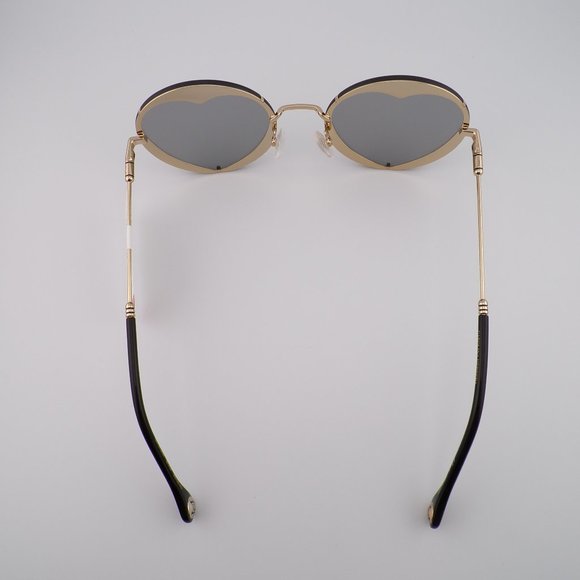 Carolina Herrera Heart Cut Out Shades, Round Rimless Stainless Steel Unique Y2K main image 13
